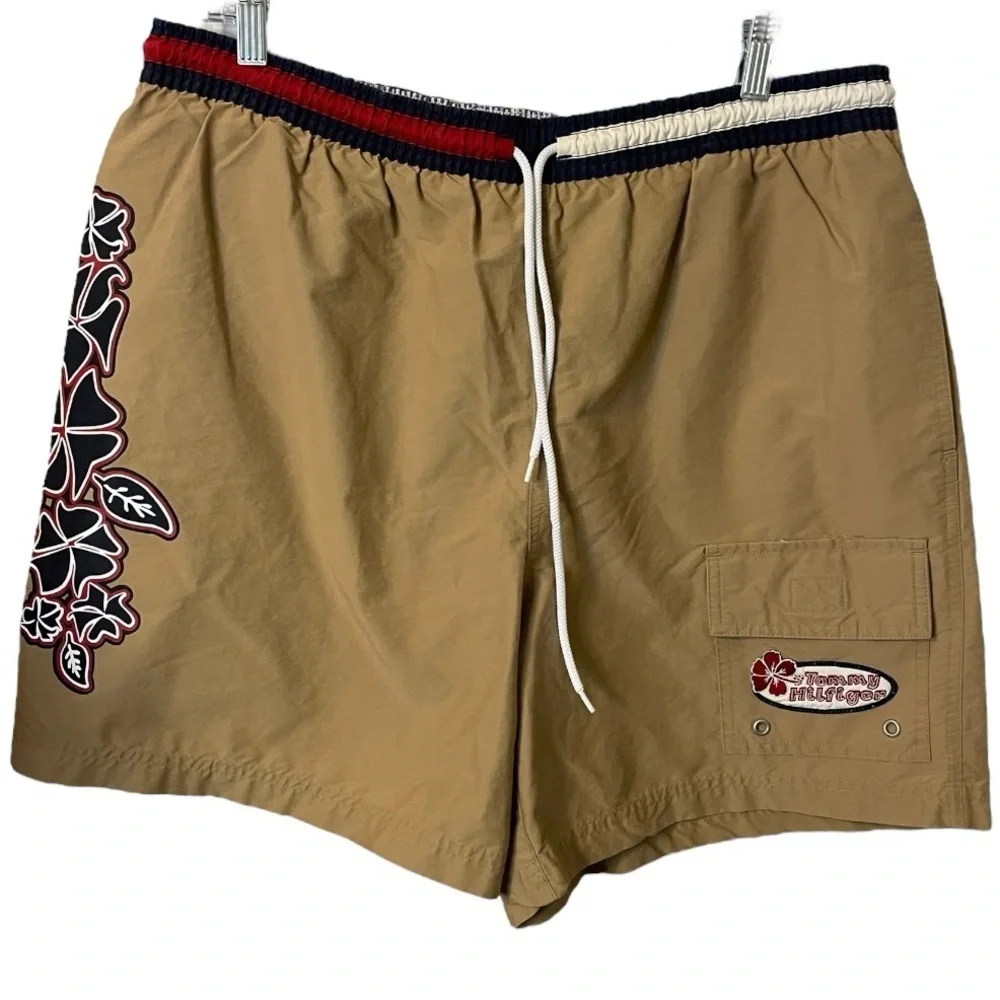 VTG Y2k Tommy Hilfiger Swim Trunks Sz M EUC - Picture 3 of 12